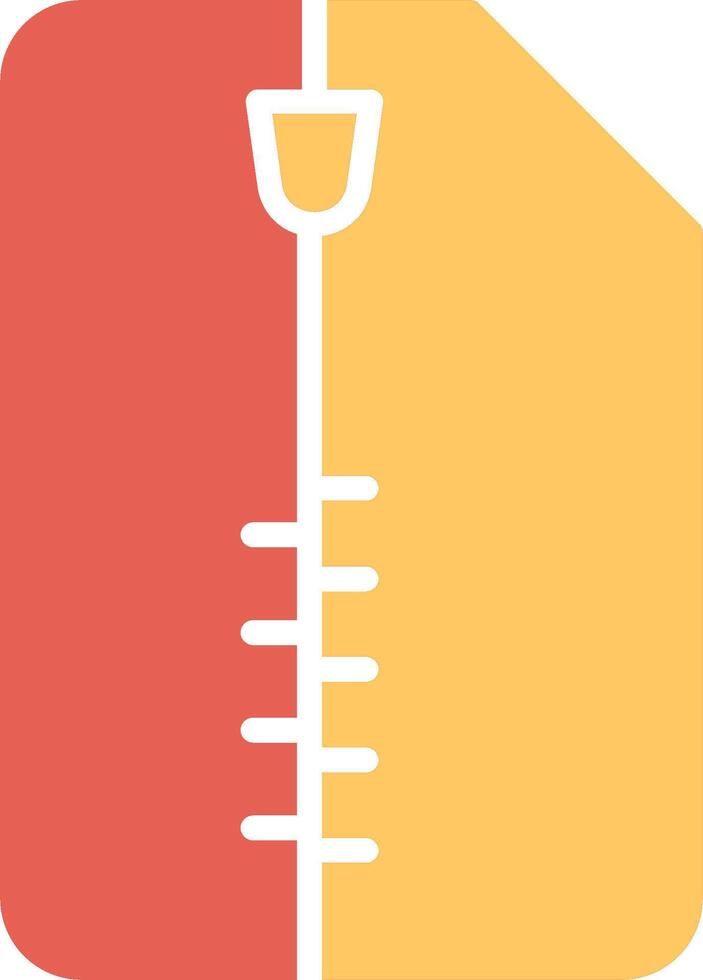 Zipped Document Vector Icon