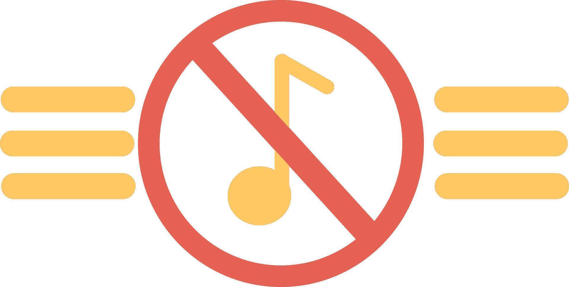 Music Disabled Vector Icon