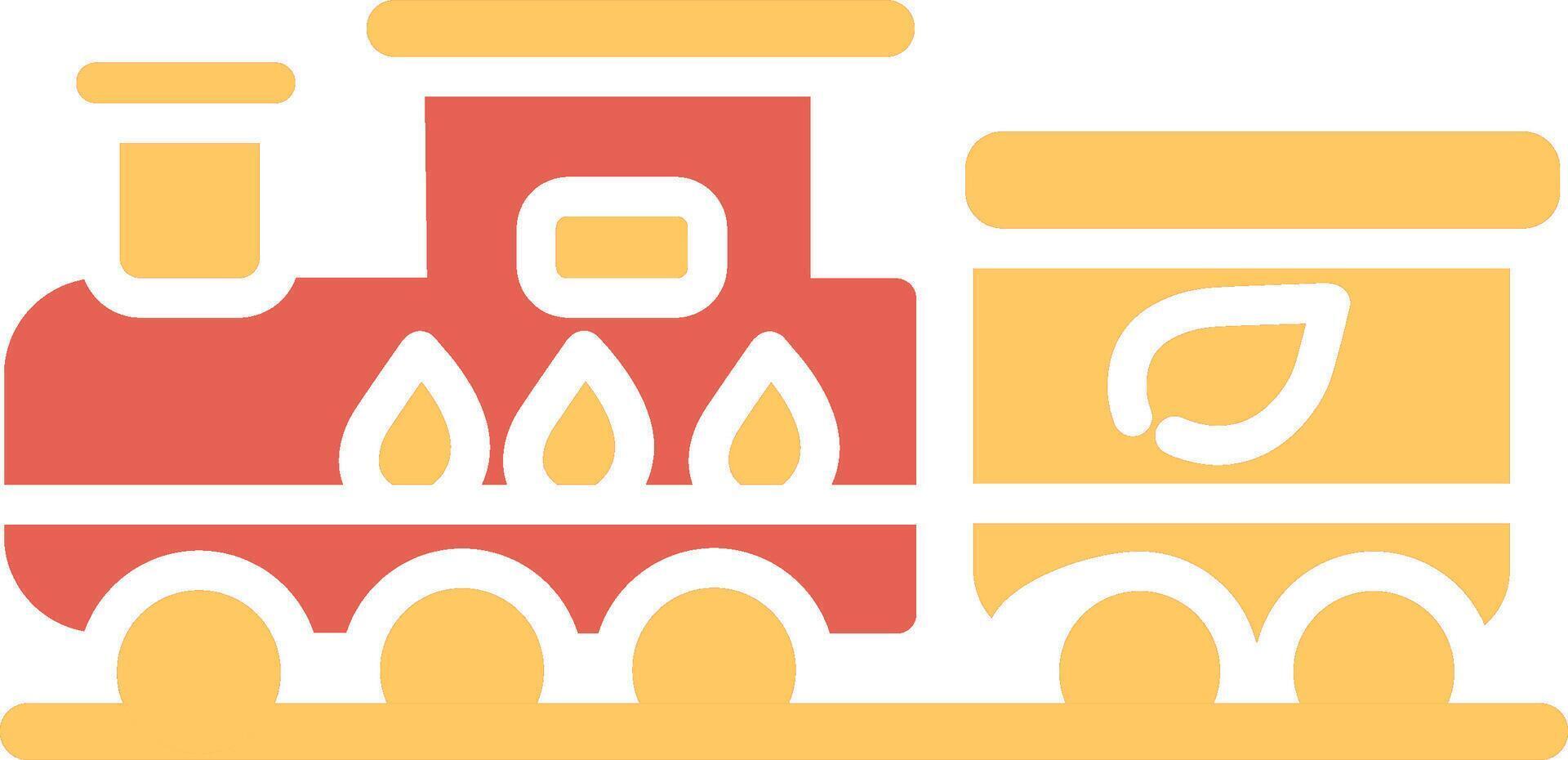 Ecology Train Vector Icon