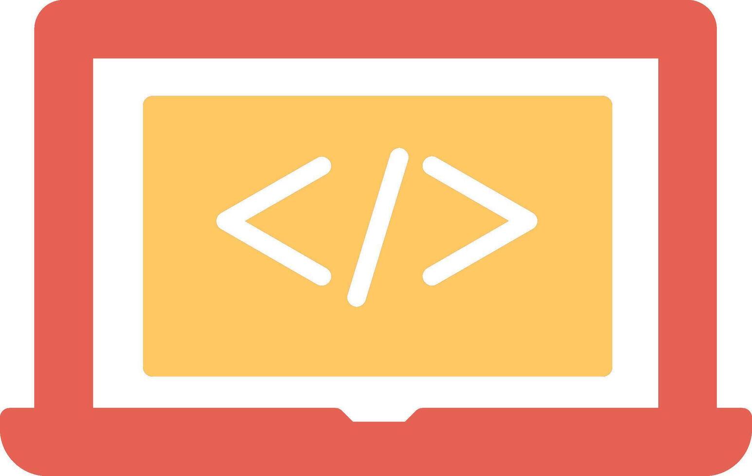 Coding Computer Vector Icon