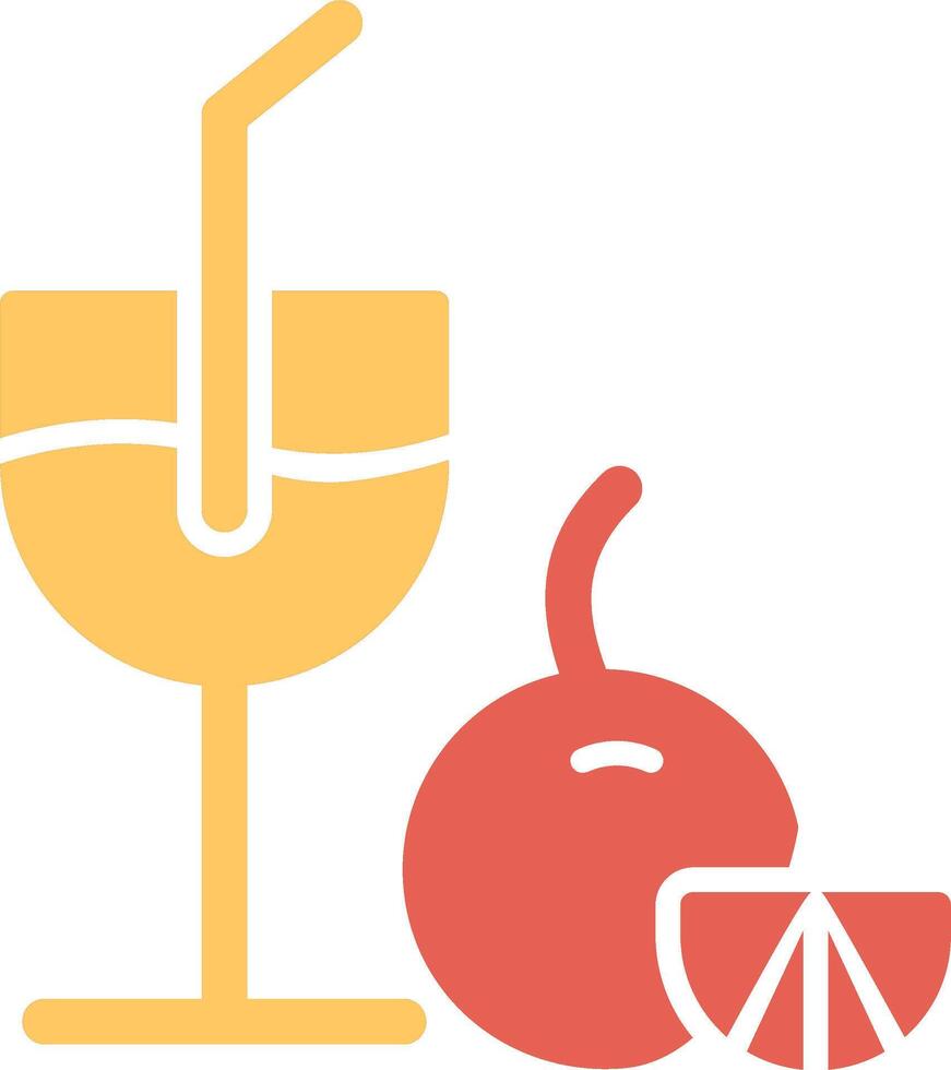 icono de vector de jugo de naranja