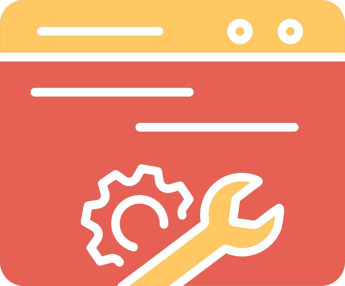 Web Maintenance Vector Icon