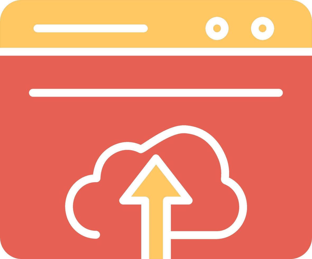 Upload Web Vector Icon