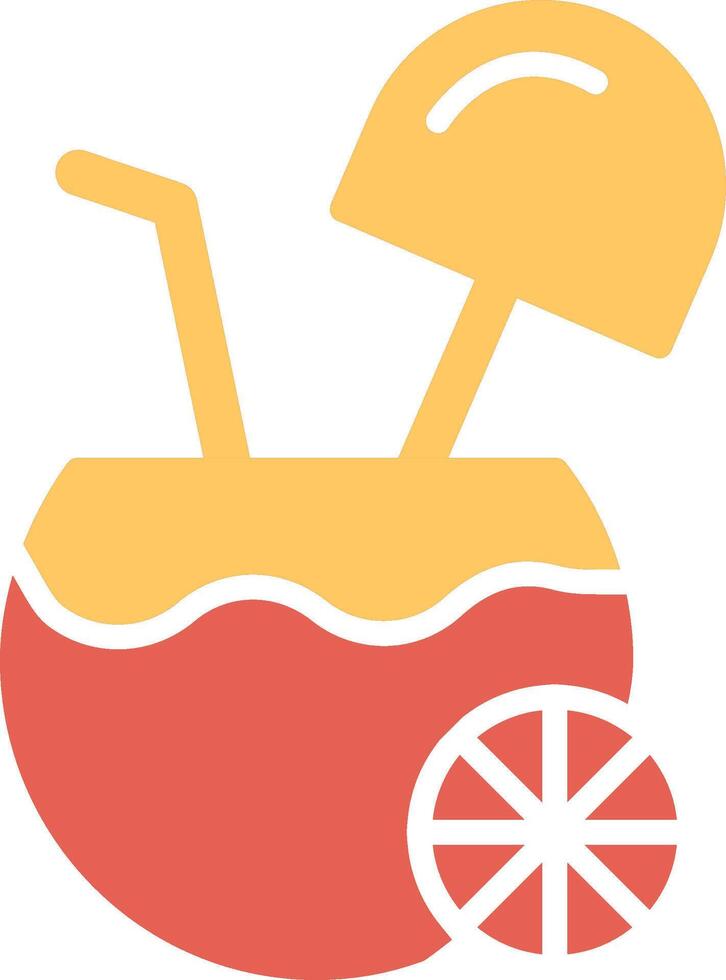 Coconut Drink Vector Icon