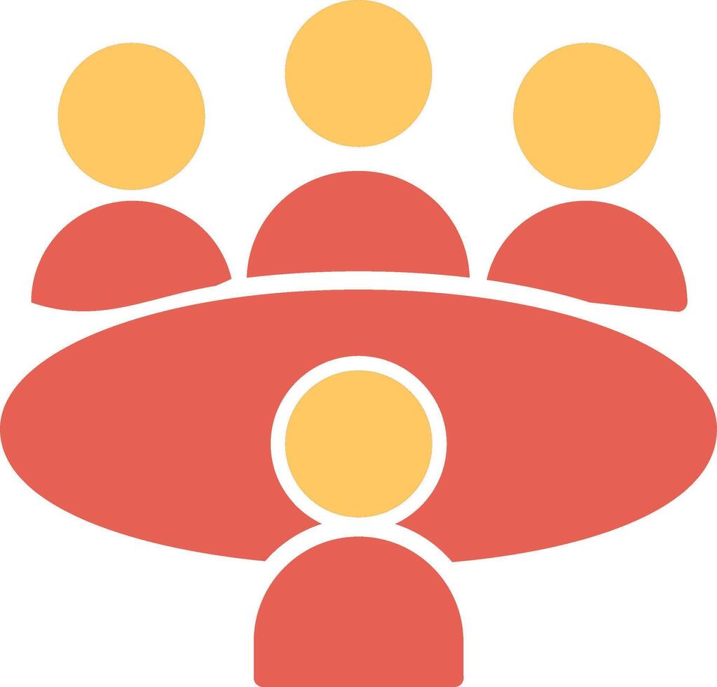 Conference Table Vector Icon