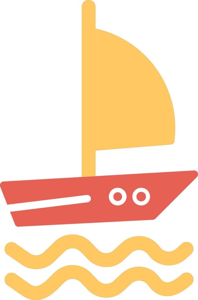 icono de vector de barco