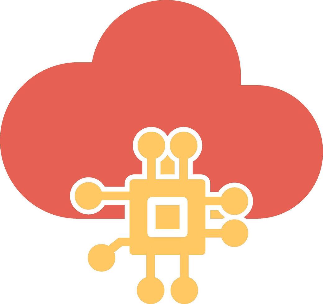 Cloud Computing Vector Icon