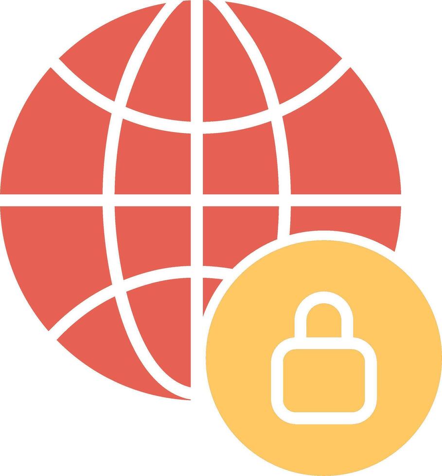 Worldwide Security Vector Icon