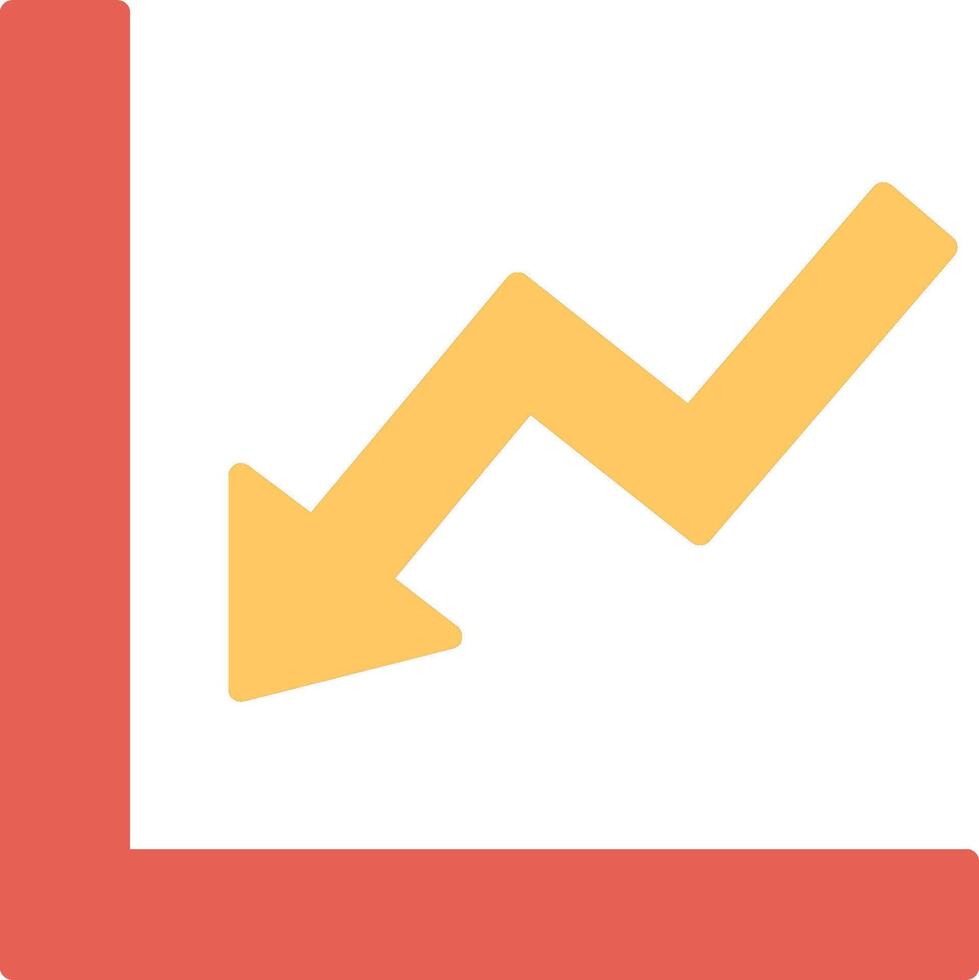 Graph Down Vector Icon