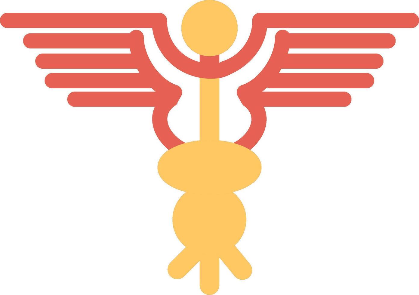 icono de vector de caduceo