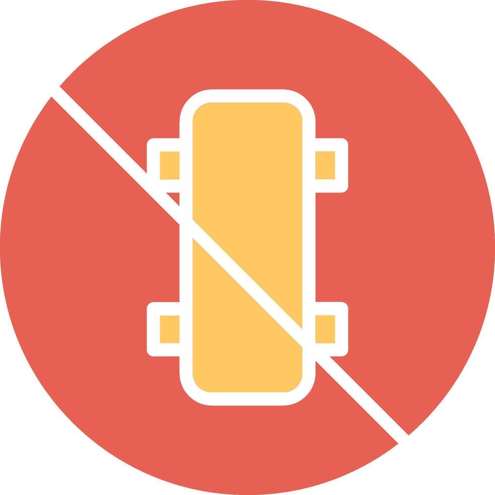 No Skating Vector Icon