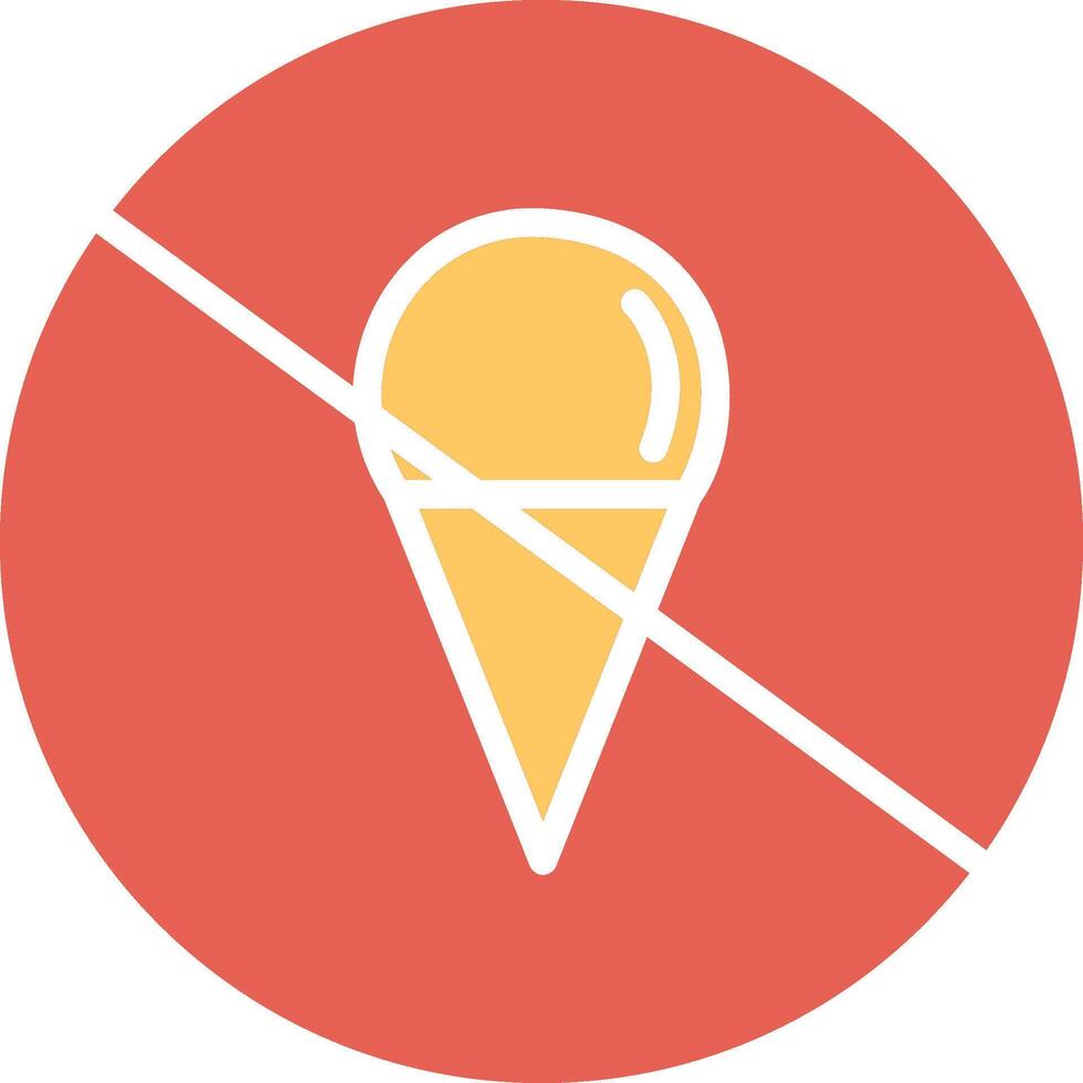 No Icecream Vector Icon