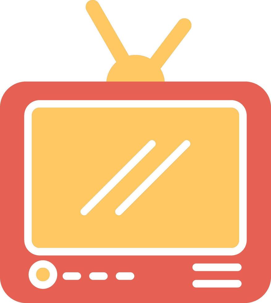 icono de vector de transmisión de televisión