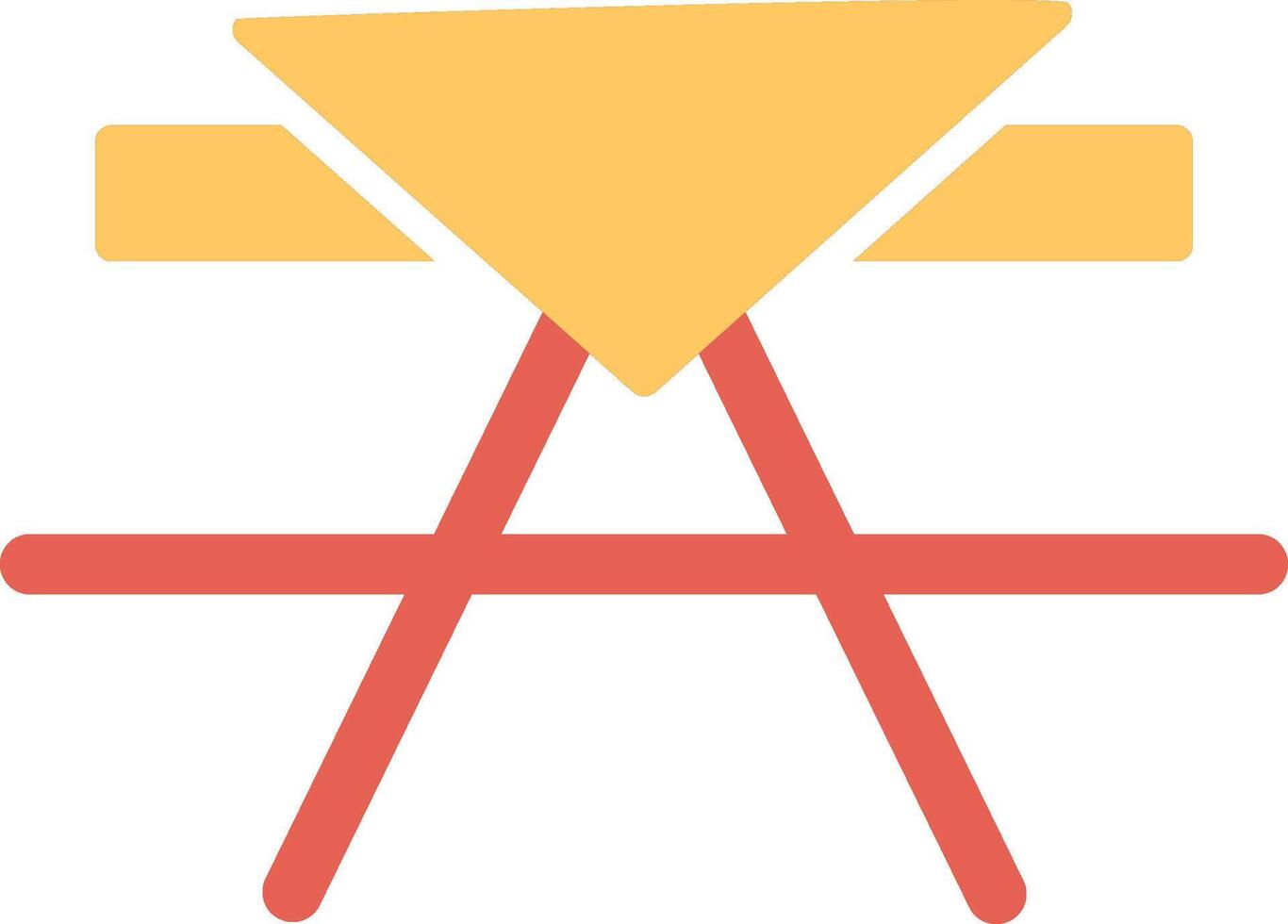 Picnic Table Vector Icon