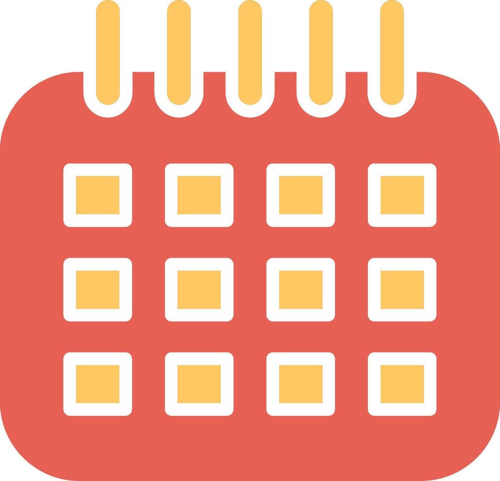 icono de vector de calendario marcado