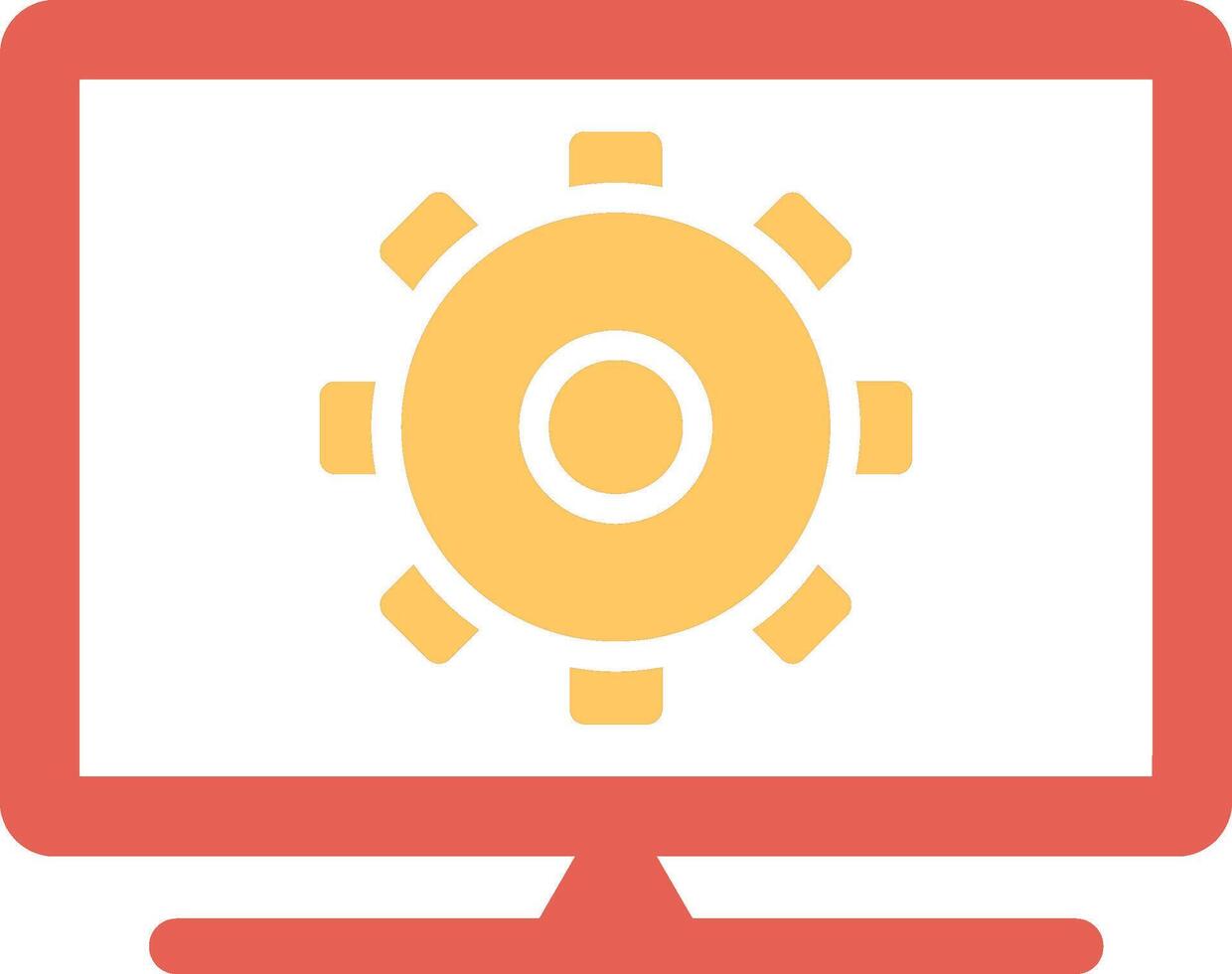 Computer Settings Vector Icon
