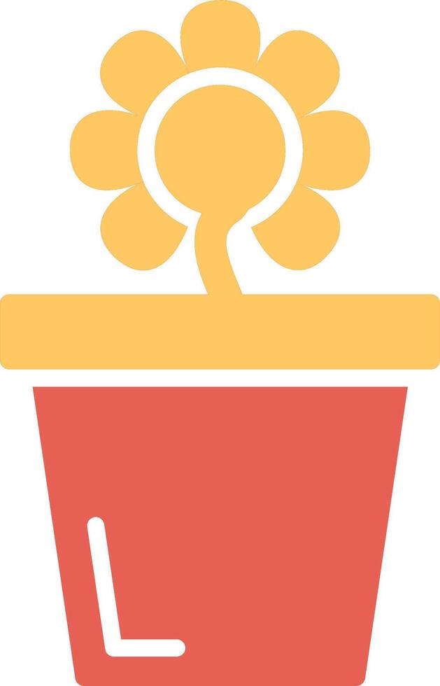 Flower Pot Vector Icon