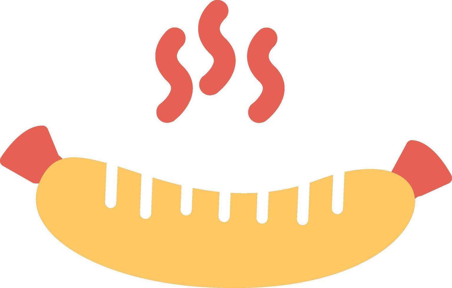 Hot Sausage Vector Icon