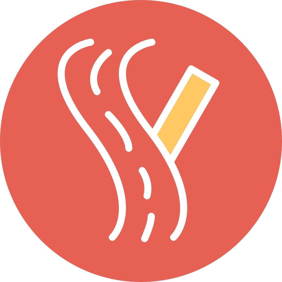 Linked Road Sign Vector Icon