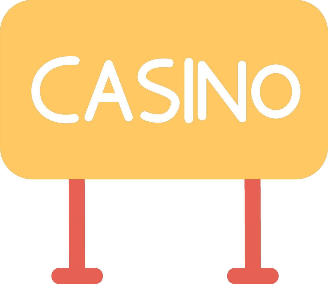 Casino Sign Vector Icon