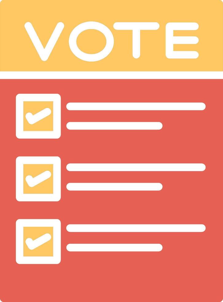 Ballot Paper Vector Icon