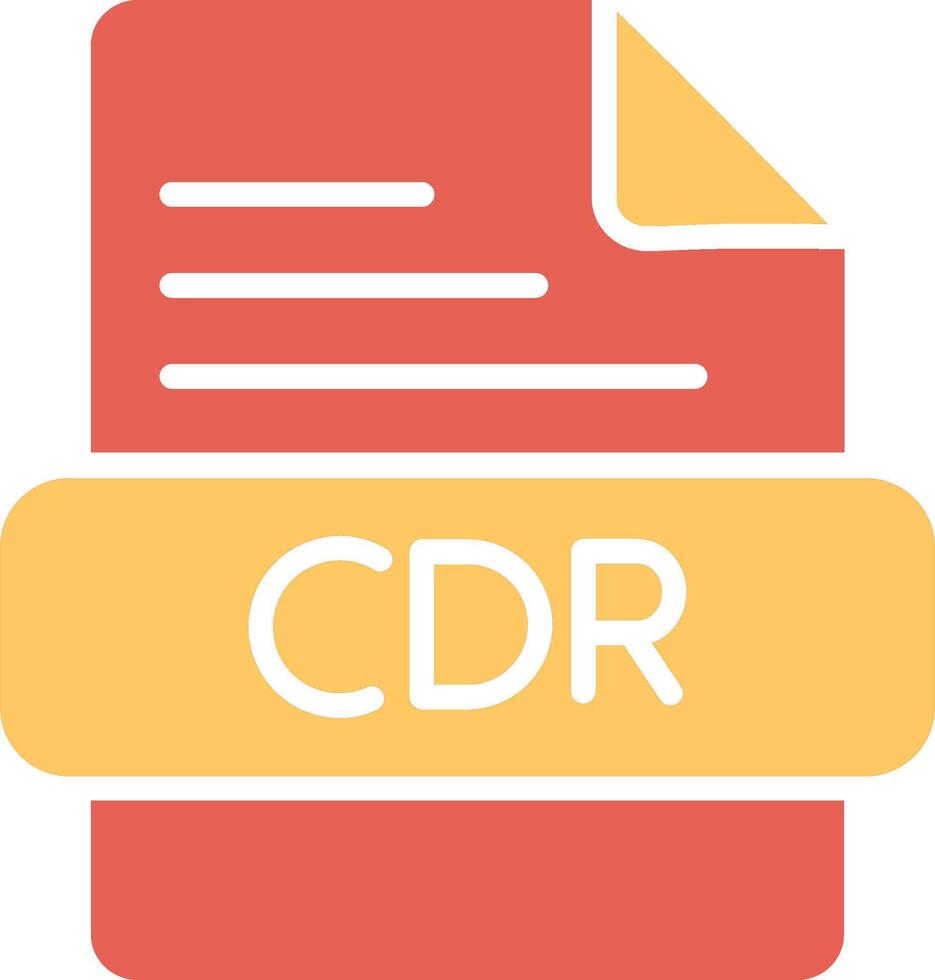 CDR Vector Icon