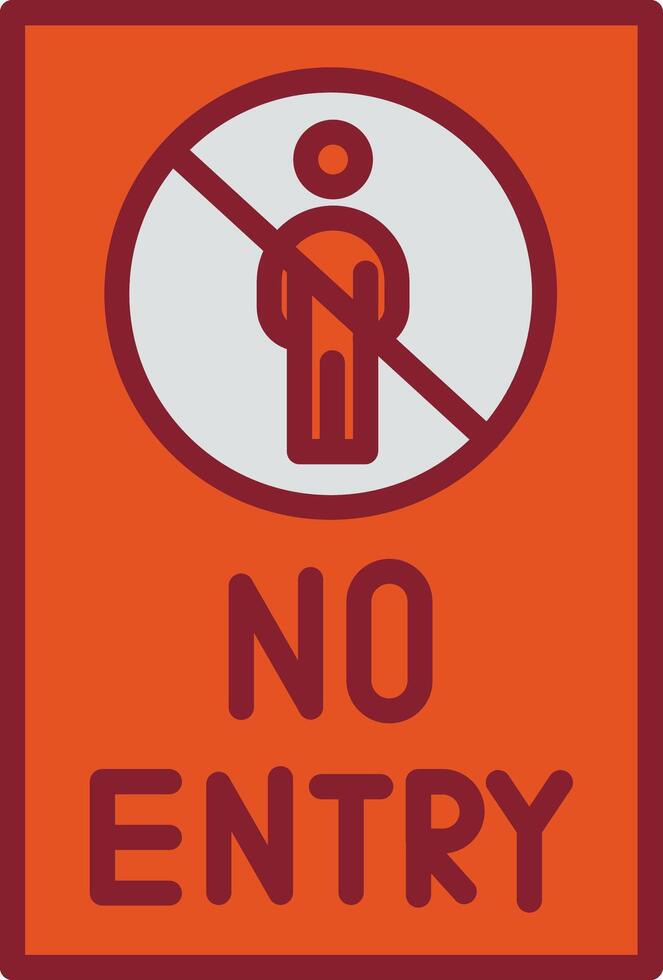 No Entry Sign Vector Icon