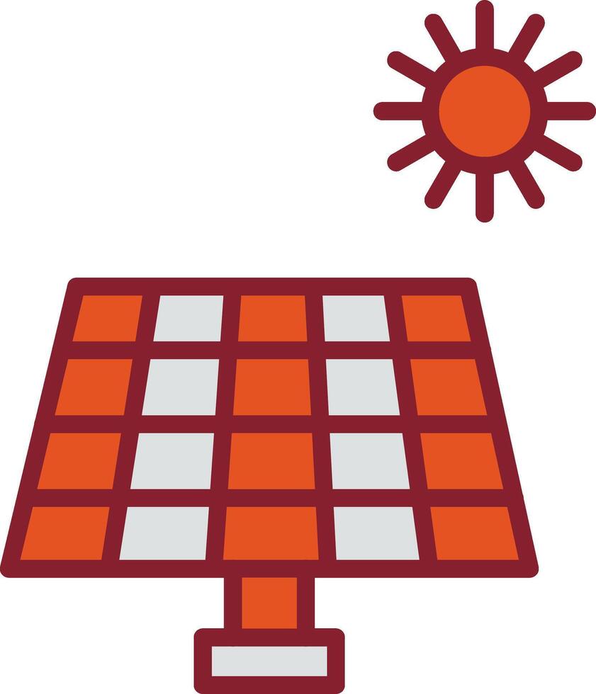 icono de vector de panel solar