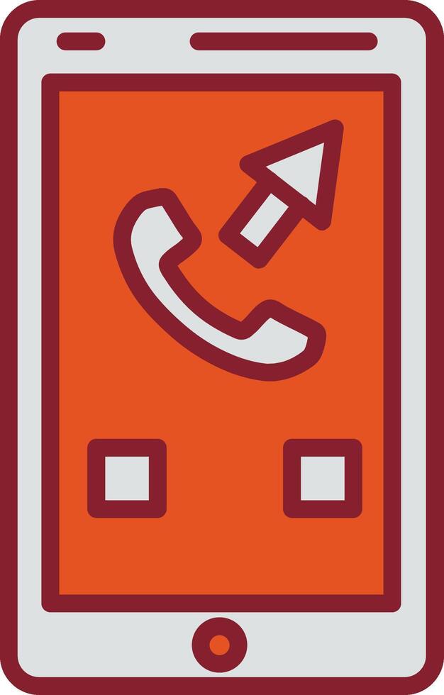 Outgoing Call Vector Icon