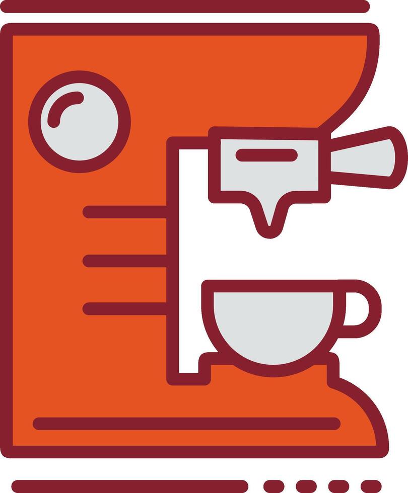 icono de vector de máquina de café