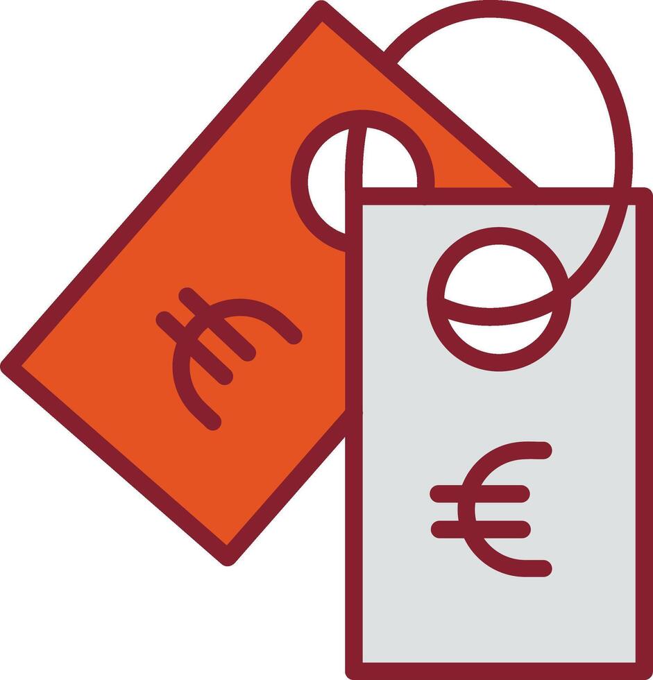 Euro Tag Vector Icon