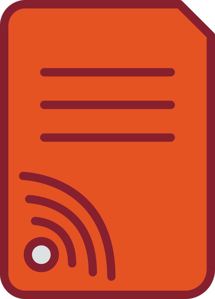 Wifi Documents Vector Icon
