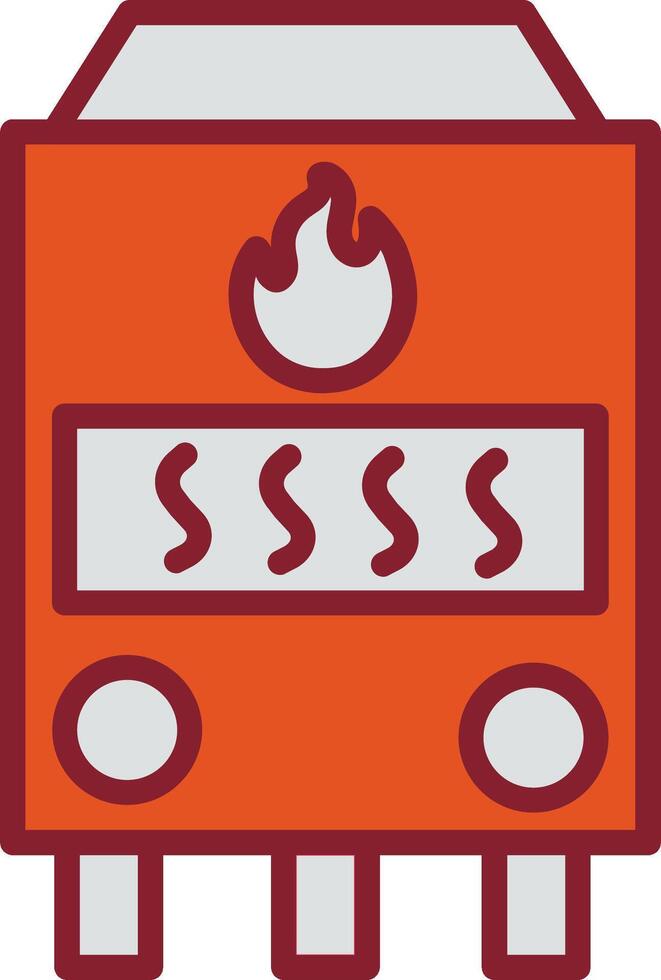 Gas Furnace Vector Icon