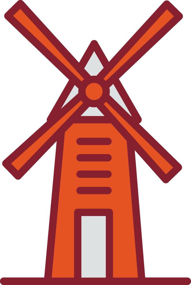 Windmill Vector Icon