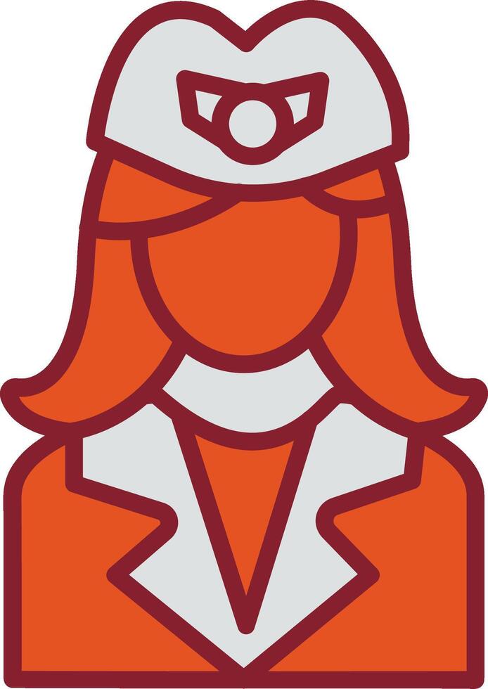 Flight Attendant Vector Icon