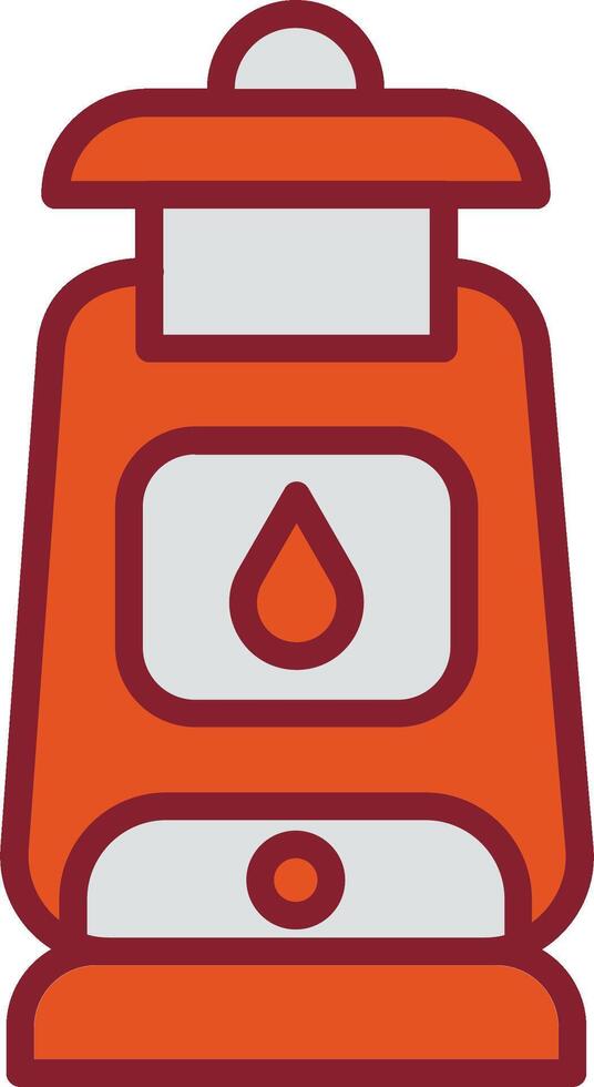 Oil Lamp Vector Icon