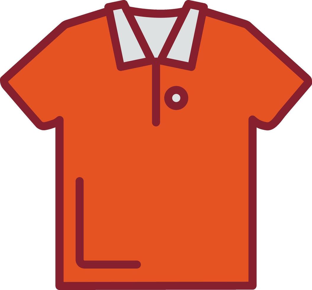 icono de vector de camisa