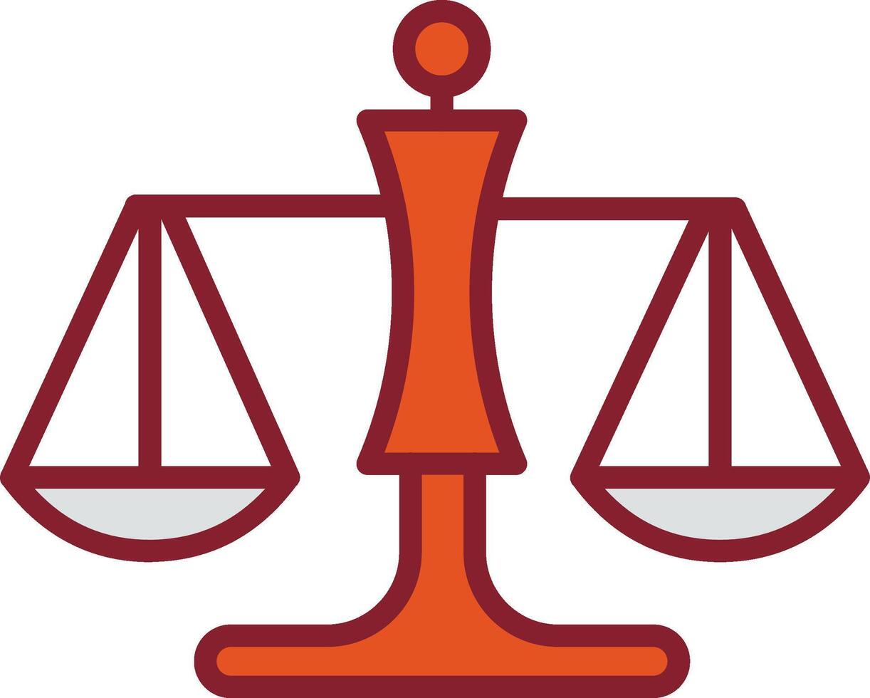 Justice Scale Vector Icon