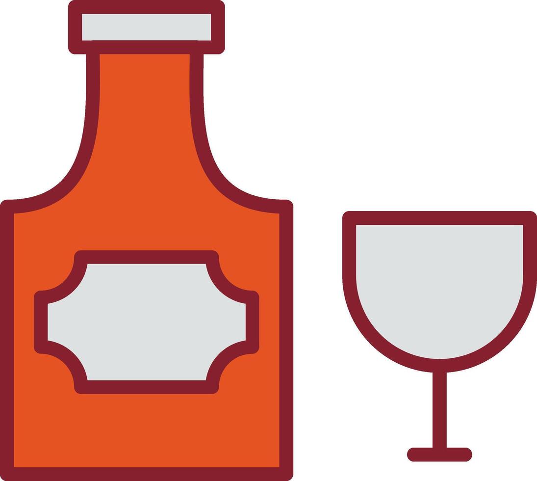 Bottle of Rum Vector Icon