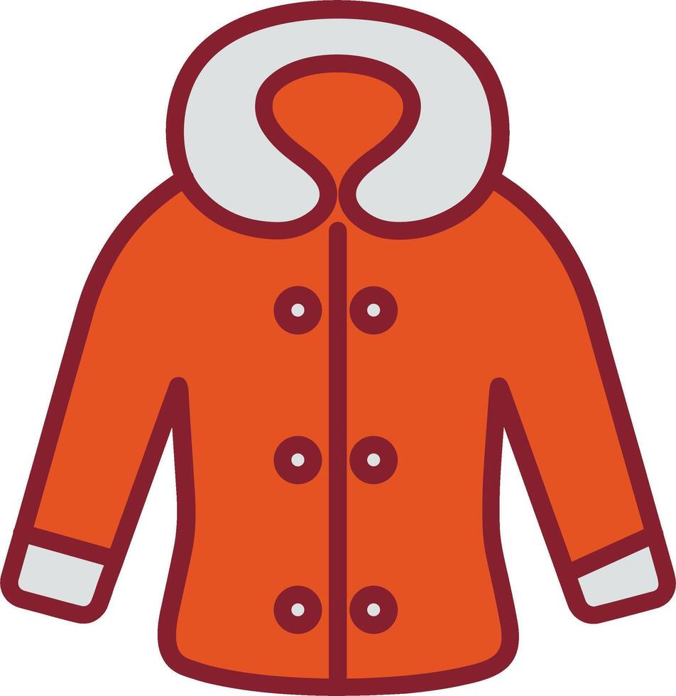 icono de vector de ropa de invierno