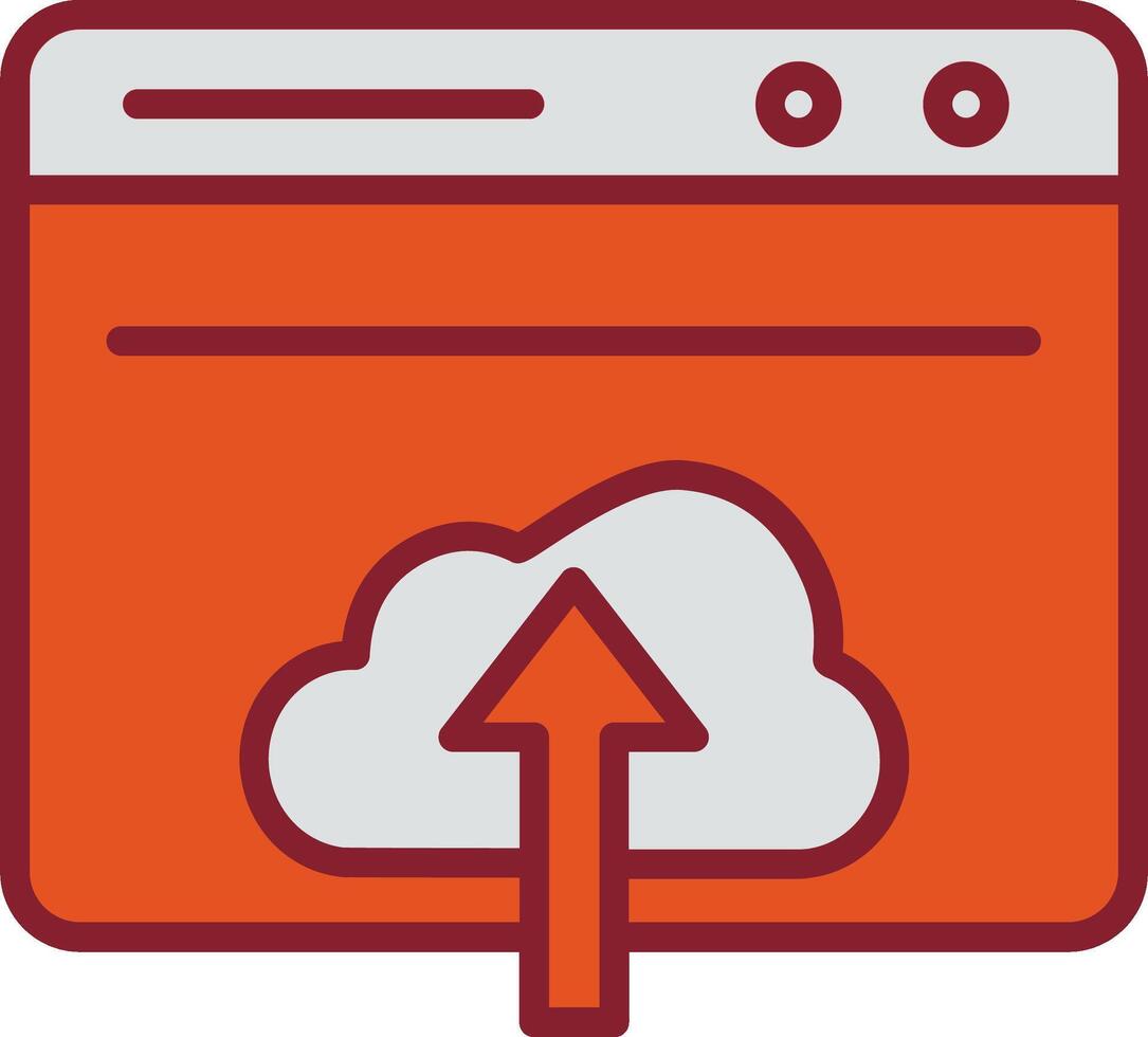 Upload Web Vector Icon