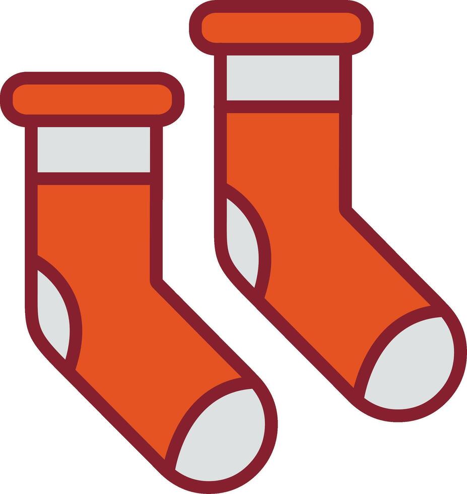 Winter Socks Vector Icon