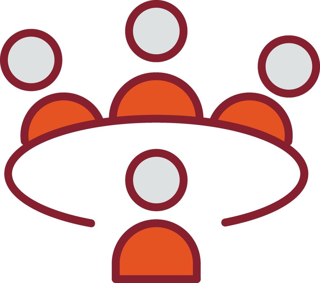 Conference Table Vector Icon