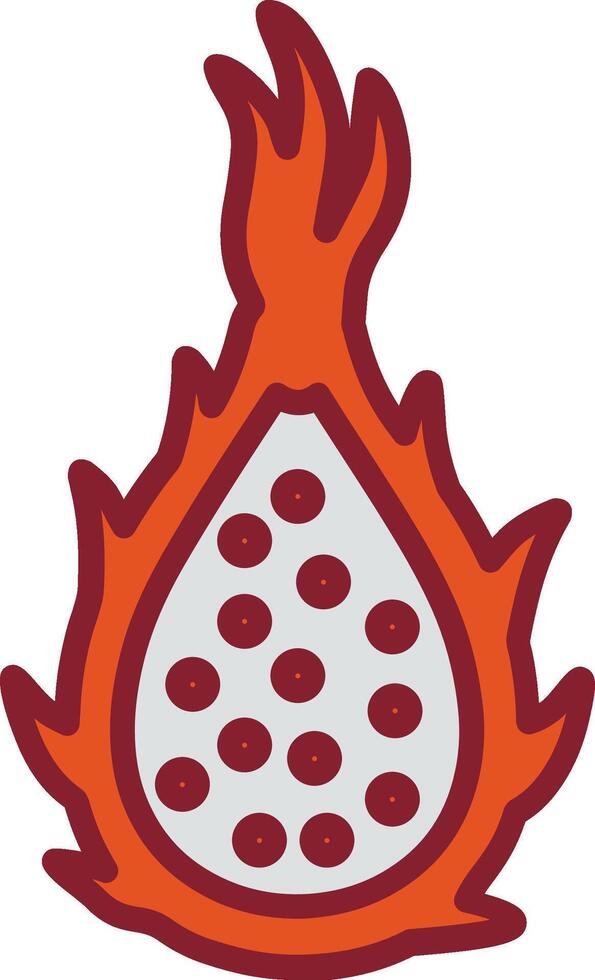 Dragon Fruit Vector Icon