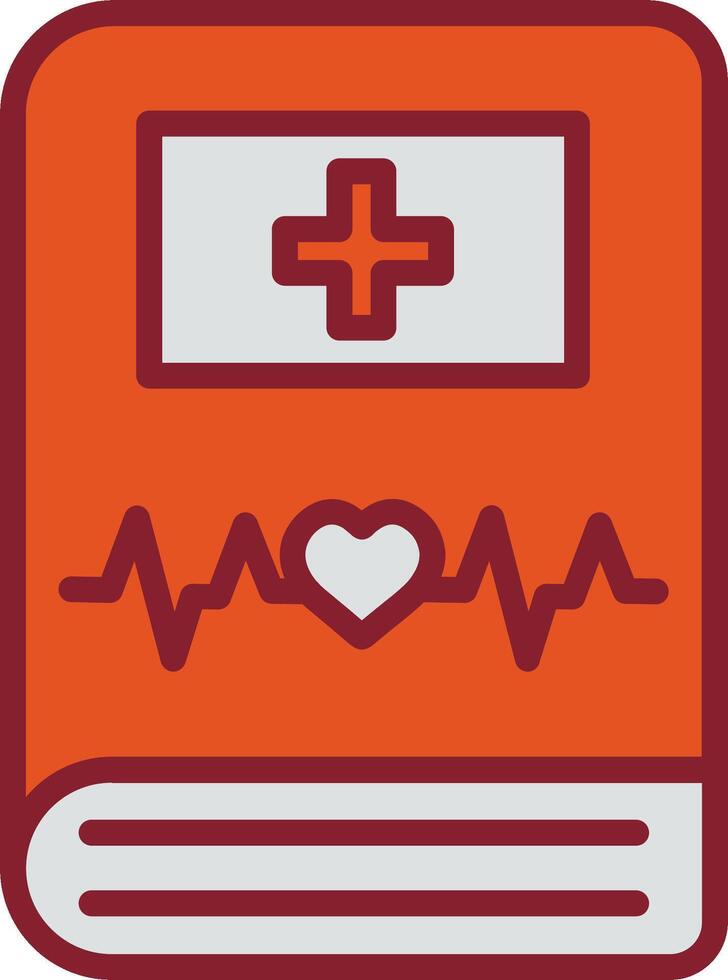 icono de vector de libro médico