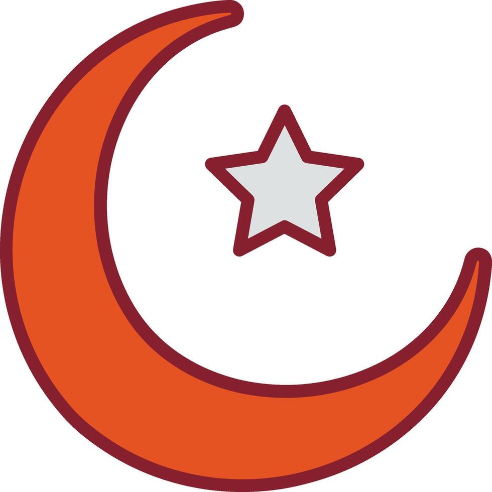 Moon and Star Vector Icon