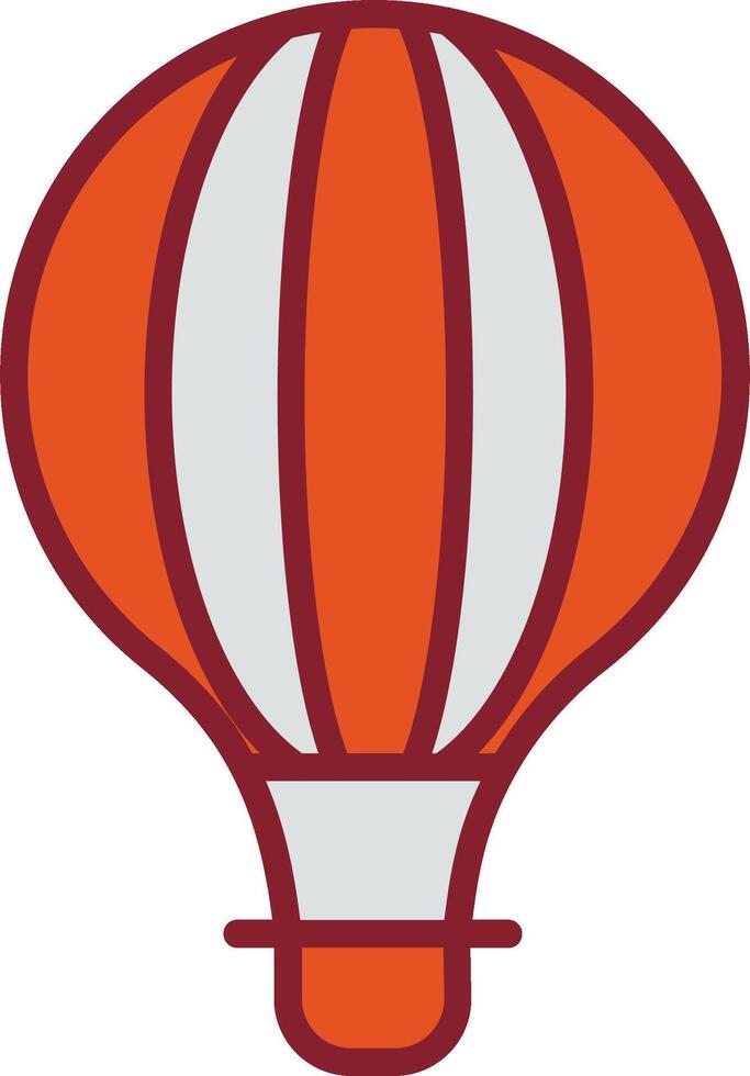 icono de vector de globo de aire caliente