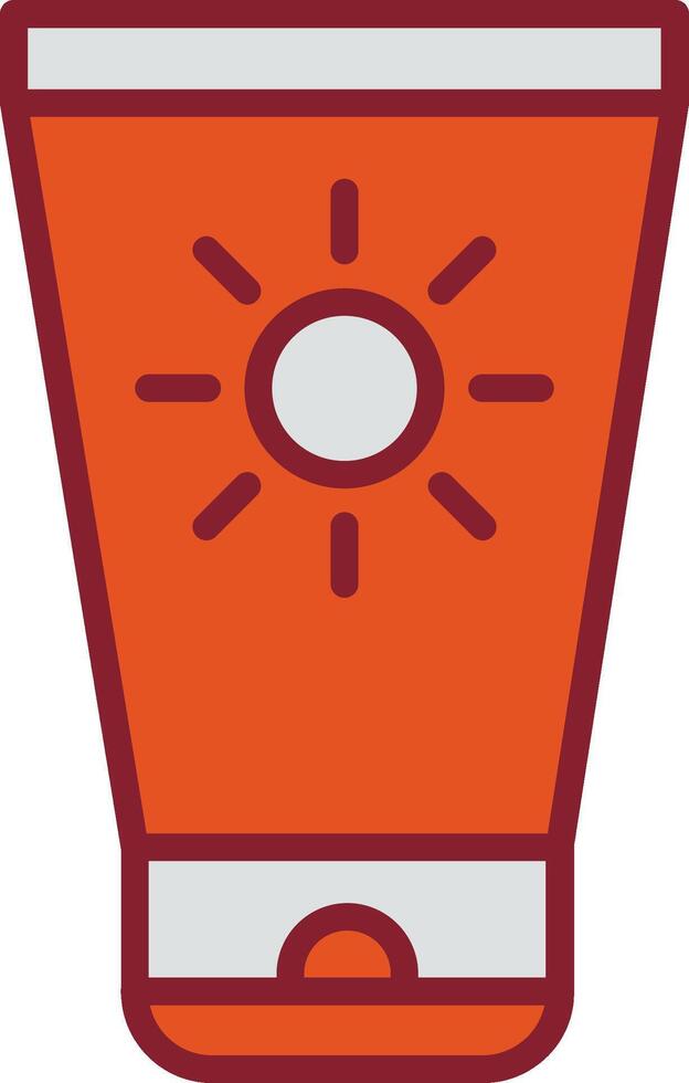Sun Cream Vector Icon