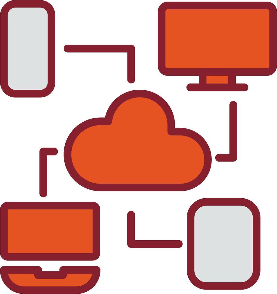Cloud Computing Vector Icon
