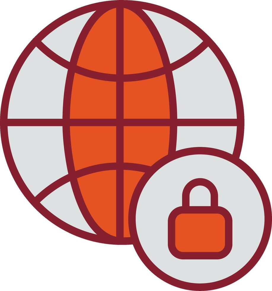 Worldwide Security Vector Icon